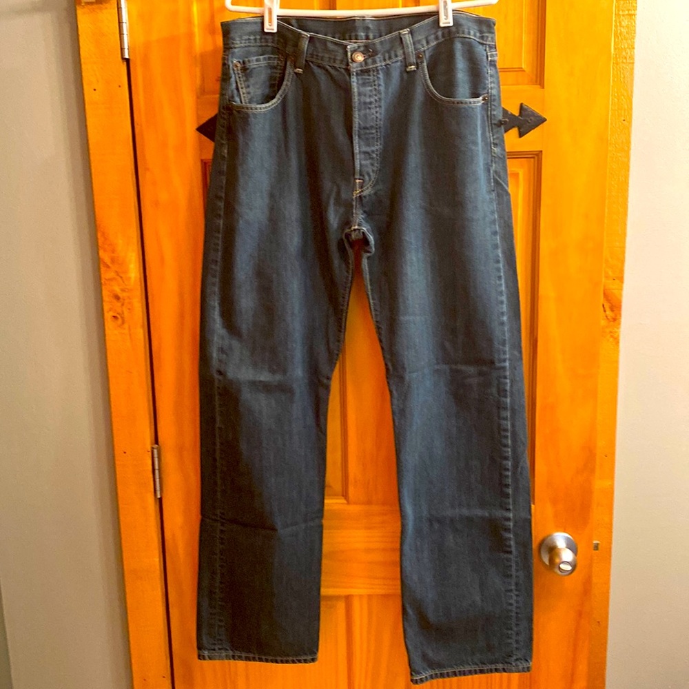 Levis 501 button fly jeans 36x34